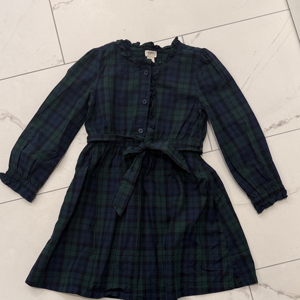 Like New Crewcuts Blackwatch Plaid Girls Dress